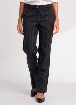 Pantalon chino țesătură poplin mărime normală negru MAYJUNE femeie
