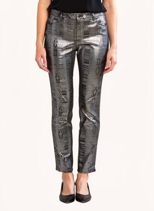 Pantalon slim mărime normală mărime normală gri MAYJUNE femeie