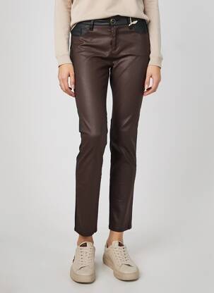 Pantalon slim mărime normală mărime normală maro MAYJUNE femeie