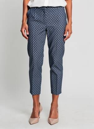 Pantalon 7/8 închidere cu fermoar sub clapetă cu cârlig mărime normală albastru GERARD DAREL femeie