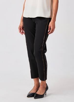 Pantalon 7/8 elasticitate mărime normală negru MARKUP femeie