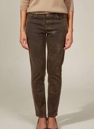 Pantalon slim elasticitate mărime normală verde MAYJUNE femeie