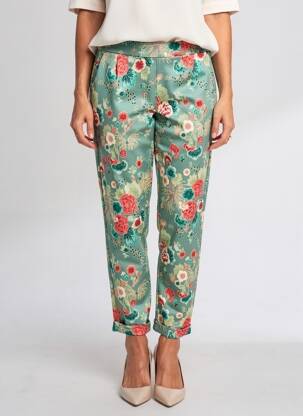 Pantalon chino elasticitate mărime normală verde KING LOUIE femeie