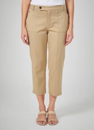 Pantalon 7/8 elasticitate mărime normală bej STREET ONE femeie