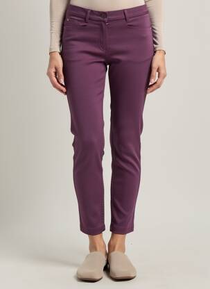 Jegging țesătură jersey mărime normală violet JOY OF LIFE femeie