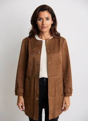 Jachete casual guler rotund maro BETTY BARCLAY femeie
