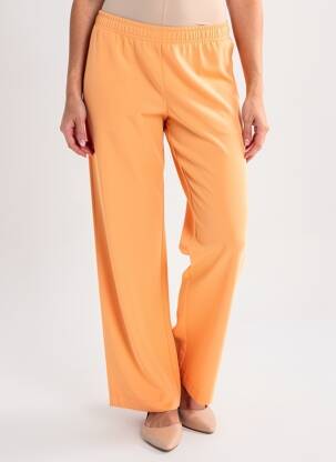 Pantalon drept talie elastică portocalie IMPERIAL femeie