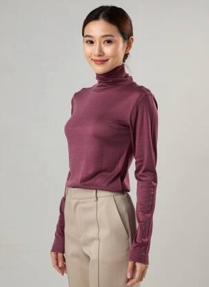 Maletă croială cambrată mâneci lungi violet MOLLY BRACKEN femeie