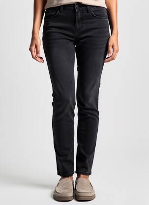 Pantalon slim elasticitate mărime normală negru COUTURIST femeie