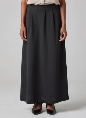 Fustă lungă talie înaltă negru COUTURIST femeie