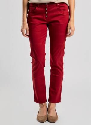 Pantalon slim elasticitate mărime normală roșu COUTURIST femeie