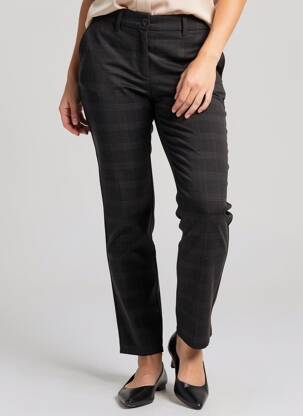 Pantalon chino țesătură poplin mărime normală gri COUTURIST femeie
