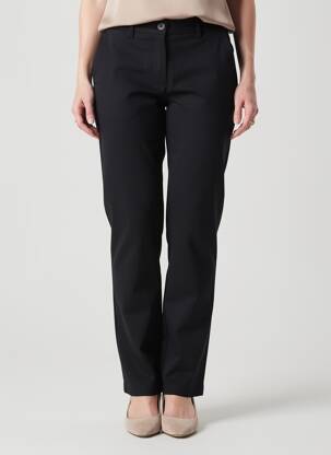 Pantalon chino închidere cu fermoar sub clapetă cu nasturi mărime normală negru COUTURIST femeie