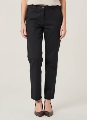 Pantalon chino închidere cu fermoar sub clapetă cu nasturi mărime normală negru COUTURIST femeie