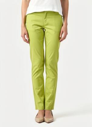 Pantalon slim buzunare verde COUTURIST femeie