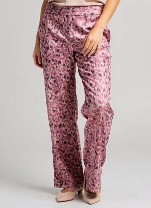 Pantalon drept talie elastică violet COUTURIST femeie