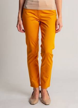 Pantalon slim talie elastică galben COUTURIST femeie