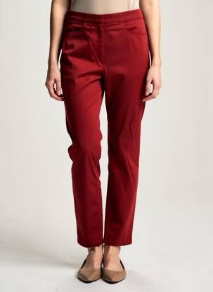Pantalon slim talie elastică portocalie COUTURIST femeie