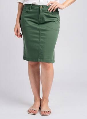 Fustă midi elasticitate verde închis COUTURIST femeie