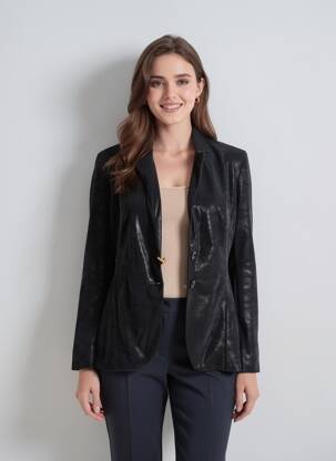 Sacou buzunare negru COUTURIST femeie