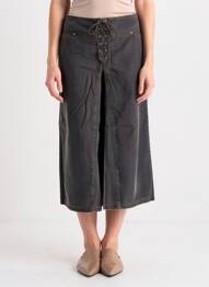 Pantalon trei sferturi elasticitate mărime normală gri AQUARELLE femme