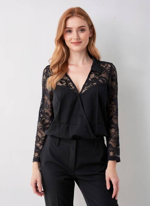 Body de lenjerie broderie negru CHARLOTT' femme