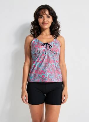 Tankini imprimeu fantezie negru LAGON BLEU femeie