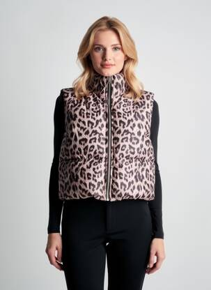 Geacă matlasată închidere cu fermoar pe față fără glugă negru MADE IN ITALY femme