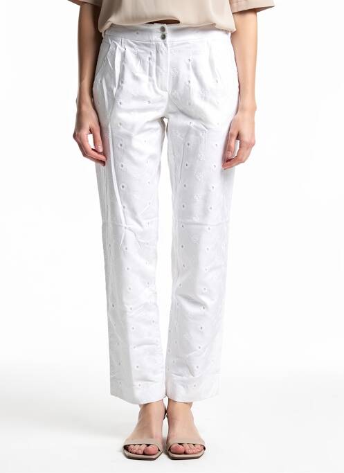 Pantalon slim buzunare alb GAËLLE BARRE femme