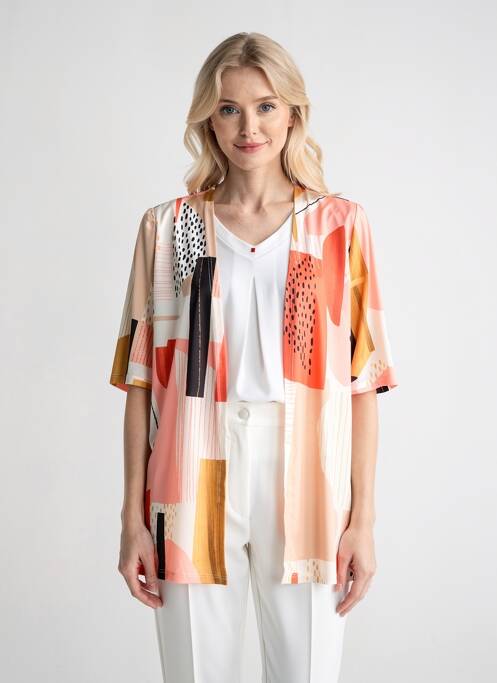 Top țesătură jersey mâneci scurte portocaliu NAYAT femme