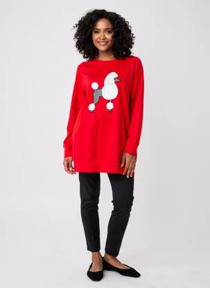 Pijama bază pantalon roșu REBELLE femeie