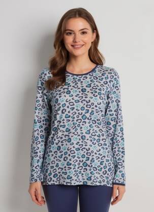 Pijama bază pantalon albastru REBELLE BY PASTUNETTE femeie
