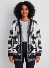 Vestă cu mâneci lungi elasticitate negru 2W PARIS femme