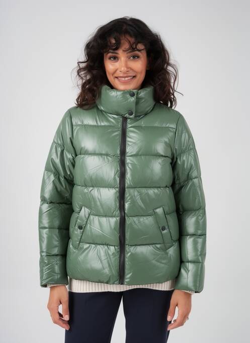Geacă matlasată buzunare fără glugă verde ATTRAIT femme