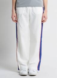 Pantalon drept țesătură poplin mărime normală alb SHOWNY femeie