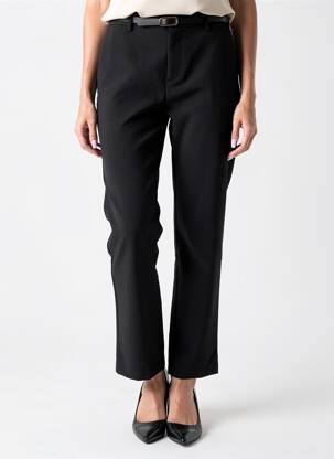 Pantalon 7/8 talie cu cleme mărime normală negru TIFFOSI femeie