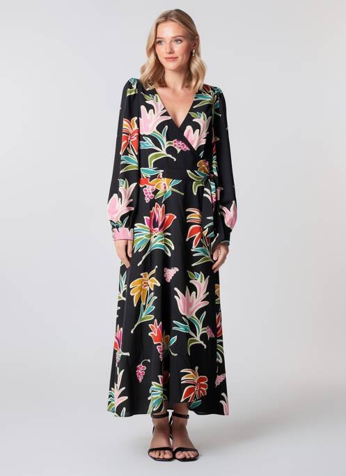 Rochie lungă mâneci lungi mâneci lungi negru MOLLY BRACKEN femme