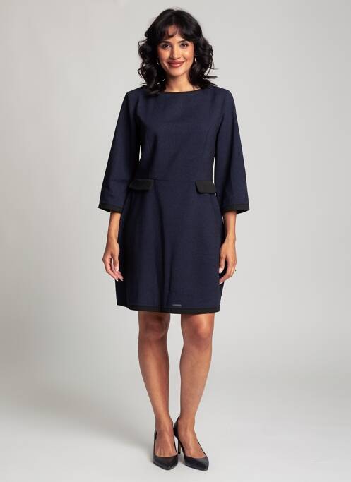 Rochie scurtă mâneci 3/4 mâneci 3/4 albastru MOLLY BRACKEN femme