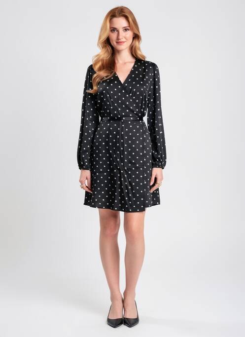 Rochie midi mâneci lungi mâneci lungi negru MOLLY BRACKEN femme