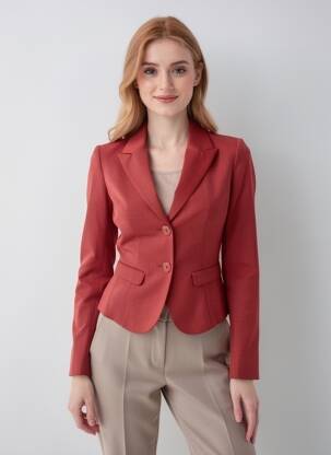 Sacou buzunare portocalie IMPERIAL femeie