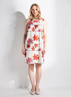 Rochie scurtă fără mâneci fără mâneci bej DESIGUAL femeie
