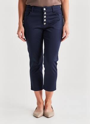 Pantalon trei sferturi elasticitate mărime normală albastru NAIIF femeie