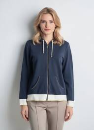Jachete casual guler rotund albastru KALISSON femme
