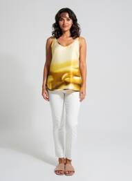 Top croială fluidă fără mâneci bej MAX MARA femme