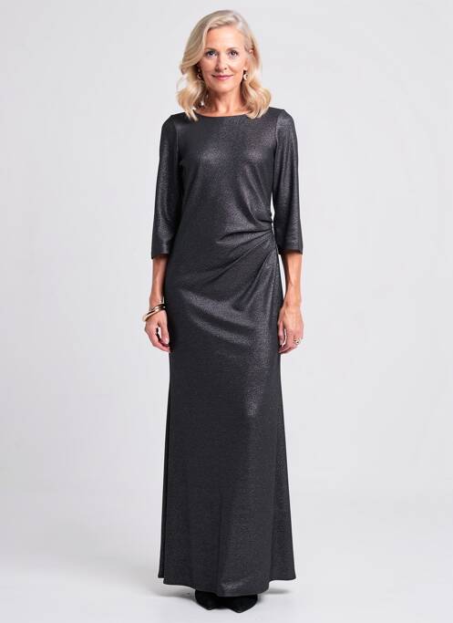 Rochie lungă mâneci lungi mâneci lungi negru WEILL femme