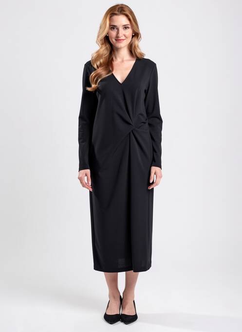 Rochie lungă mâneci lungi mâneci lungi negru JOSEPH RIBKOFF femme