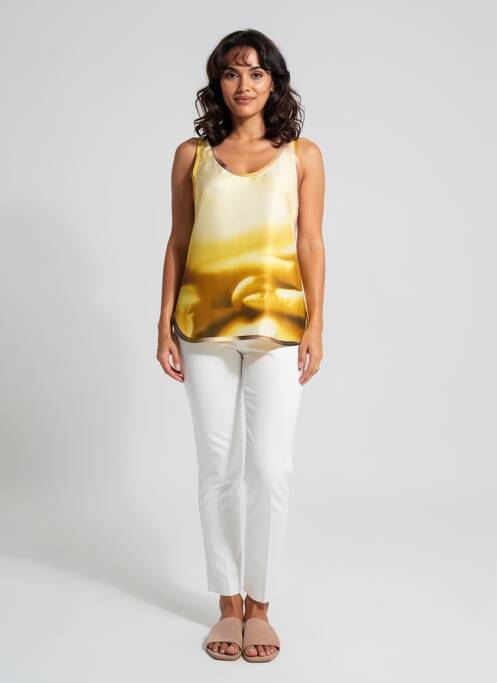 Top croială fluidă fără mâneci bej MAX MARA femme