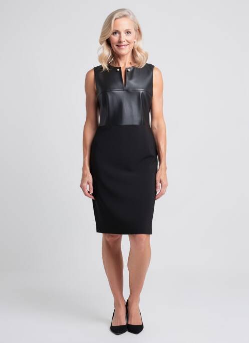 Rochie midi fără mâneci fără mâneci negru JOSEPH RIBKOFF femme