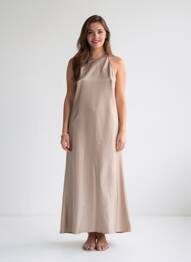 Rochie lungă fără mâneci fără mâneci bej RAILS femme