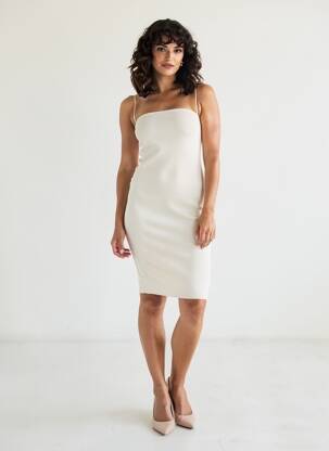 Rochie scurtă fără mâneci fără mâneci alb MANGO femeie